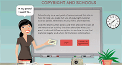 Desktop Screenshot of copyrightandschools.org