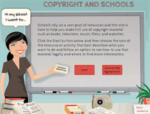 Tablet Screenshot of copyrightandschools.org